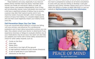 Preventing Falls at Home by Amber Kevlin, RN. Published by Rabun Neighbors Magazine